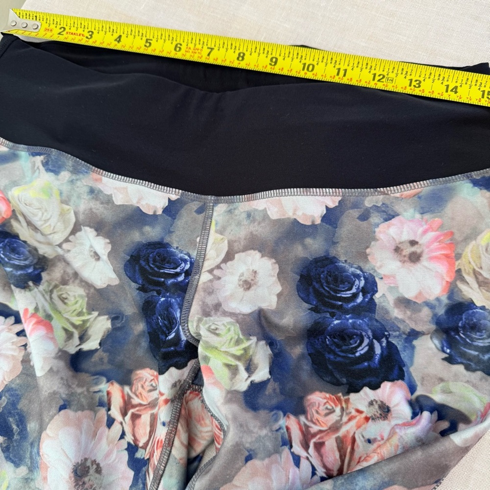 Floral Leggings Womens Feminine Yoga Pilates Girly 0018 - Picture 15 of 16